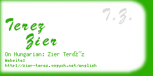 terez zier business card